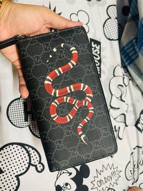 gucci kingsnake long wallet|Gucci wallet snake cheap.